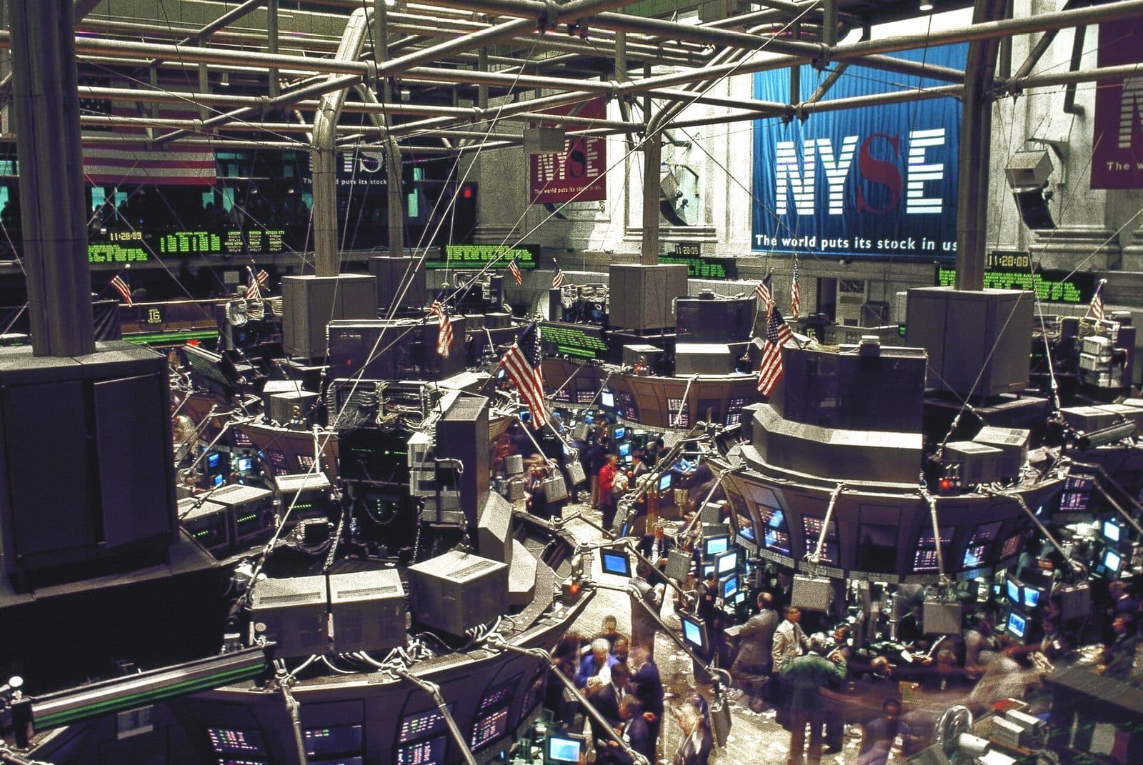 Lantai perdagangan New York Stock Exchange